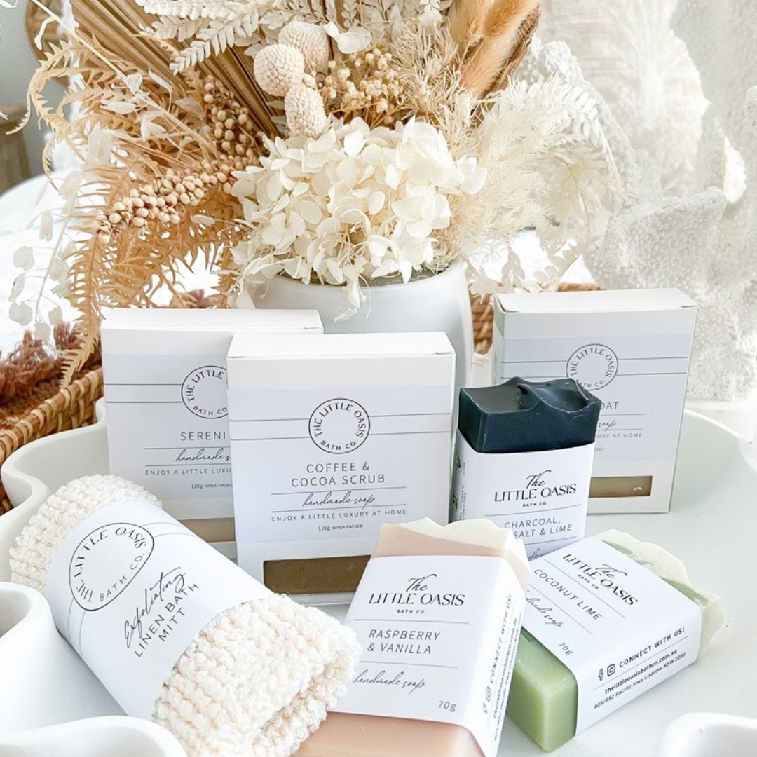 mini cold process handmade soap bars