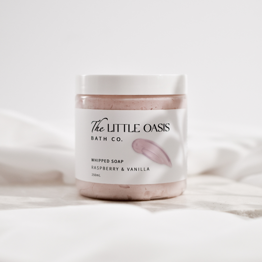 Raspberry & Vanilla Whipped Soap